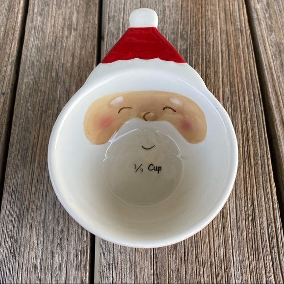 Christmas Santa Claus Ceramic Measuring Cups - Picture 4 of 8